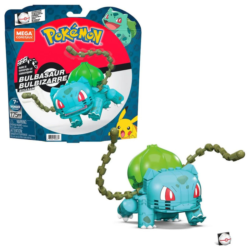 Mega Pokémon Build & Show Bulbasaur Building Set - 175pc - بوكيمون